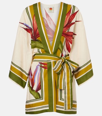 Kaftan Strilitizia aus einem Leinengemisch | Farm Rio