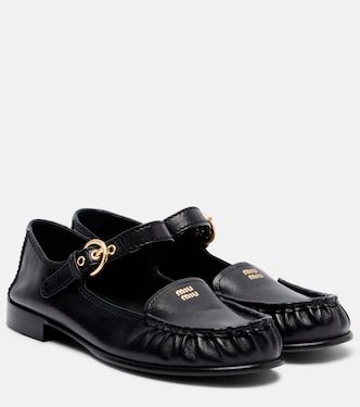 Loafers aus Leder | Miu Miu