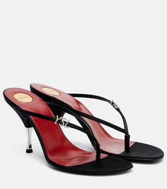 Jerry crêpe satin thong sandals | Saint Laurent