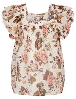Bedrucktes Top Kiki aus Organza | Ulla Johnson