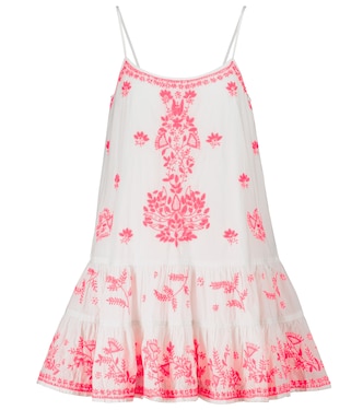 Vestido corto de algodón bordado | Juliet Dunn