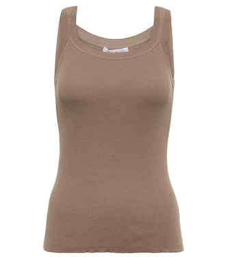 Cento ribbed-knit cotton tank top | Max Mara
