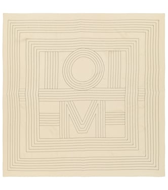 Pañuelo de seda bordado con logo | Toteme