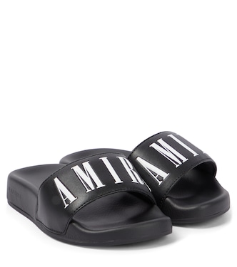 Mules en cuir à logo | Amiri Kids
