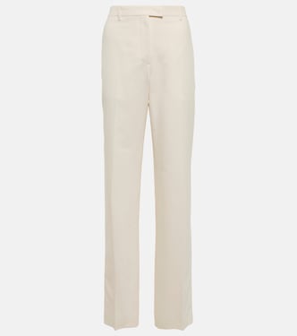 Pantaloni Shanon in cotone a vita alta | The Row