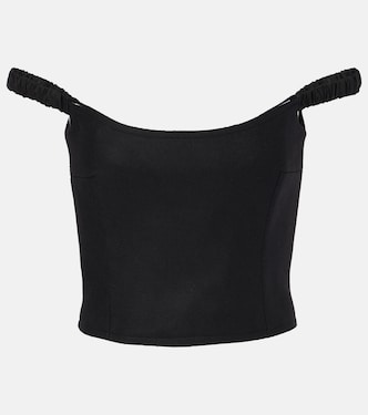Audra off-shoulder wool-blend top | Khaite
