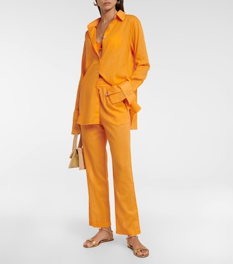 Camisa de algodón y lino | Bananhot