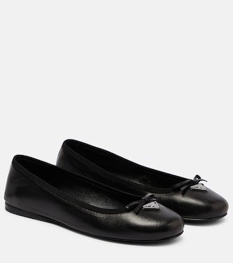 Leather ballet flat | Prada