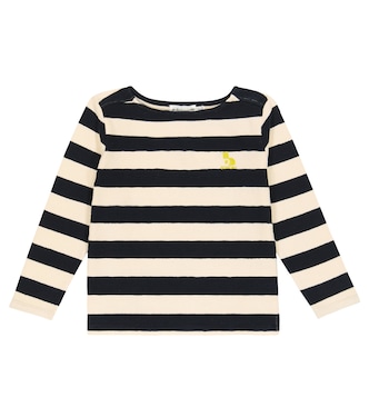 T-shirt Baudelaire in cotone a righe | Bonpoint