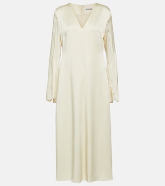 Robe midi en satin | Jil Sander