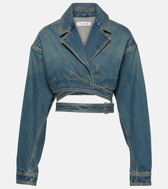 Cropped-Jeansjacke | Alaïa