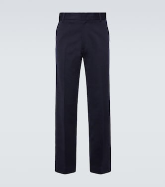 Pantalones rectos de mezcla de lana en zigzag | Missoni