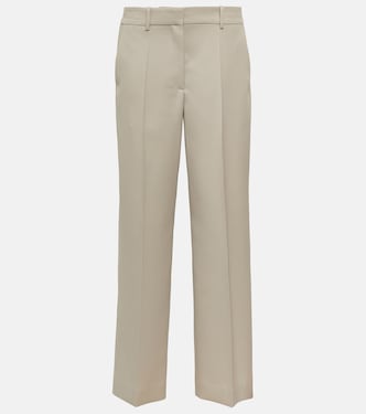 Pantaloni regular in lana a vita alta | The Row