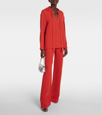 Tie-neck silk blouse | Valentino