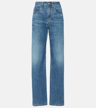 Jeans regular a vita alta | Brunello Cucinelli
