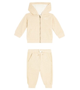 Baby - Felpa e pantaloni sportivi in cotone | Chloé Kids