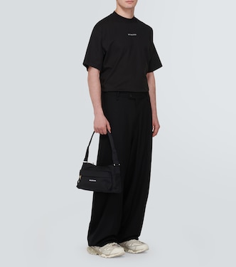 Camiseta de jersey de algodón con logo | Balenciaga