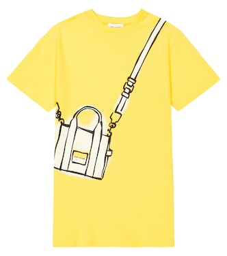错视效果棉质T恤式连衣裙 | Marc Jacobs Kids