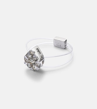Ring Floating Pear aus 18kt Weißgold mit Diamanten | Persée