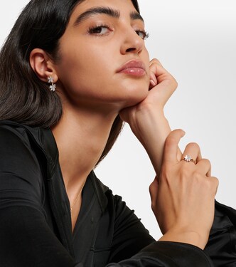 Boucles d'oreilles Grand Magnolia en or 14 ct et diamants | Stone and Strand