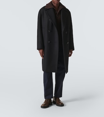 Double-breasted wool-blend coat | Dries Van Noten