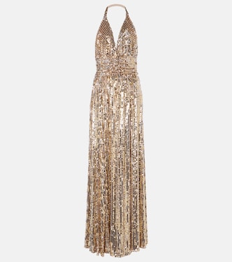 Abito lungo con paillettes | Dolce&Gabbana