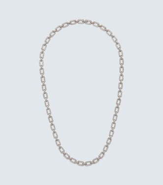 18kt white gold chain necklace with diamonds | Shay Jewelry