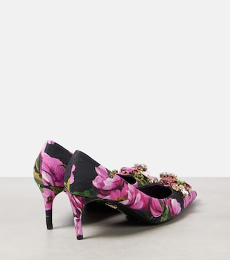 Escarpins Lollo à fleurs et ornements | Dolce&Gabbana