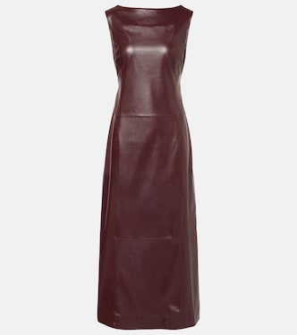 Open-back leather midi dress | Proenza Schouler