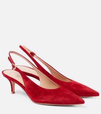 Slingback-Pumps Robbie aus Veloursleder | Gianvito Rossi