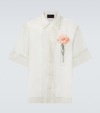 Hemd Carnation aus Seidenorganza | Simone Rocha