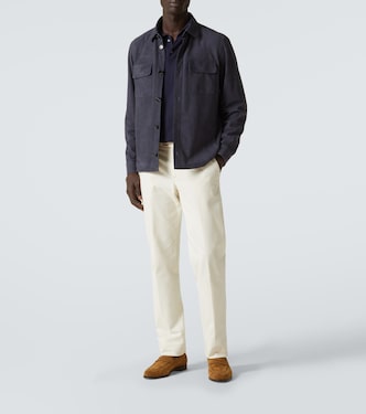 Hemdjacke Lowe aus Veloursleder | Loro Piana