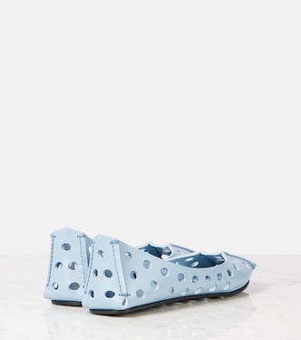 Perfo leather ballet flats | Alaïa