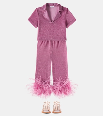 Cropped-Polohemd Lumière | Oséree Kids