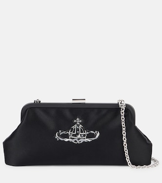 Bestickte Clutch Dorothy aus Satin | Vivienne Westwood