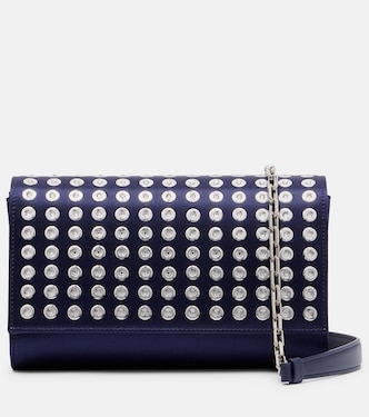 Paloma Small satin crêpe clutch | Christian Louboutin