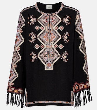 Blusa Zelda in seta con ricamo | Isabel Marant