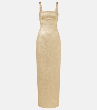 Micheline metallic cloque gown | Emilia Wickstead