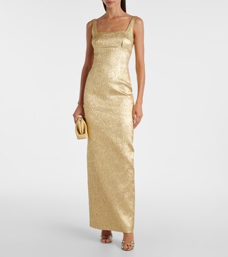 Micheline metallic cloque gown | Emilia Wickstead