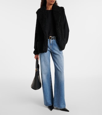 Gilet en daim et shearling | Johanna Ortiz