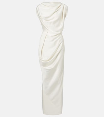 Long Fond draped satin gown | Vivienne Westwood