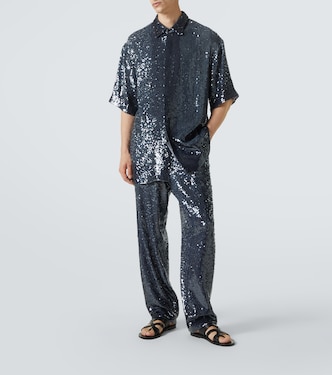 Gerade Hose mit Pailletten | Dries Van Noten