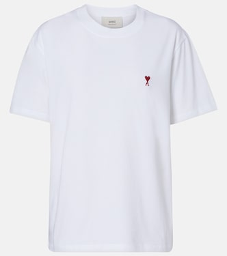 T-Shirt Ami De Cœur aus Baumwoll-Jersey | Ami Paris