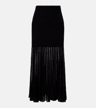 Ezra pleated semi-sheer crêpe skirt | Isabel Marant