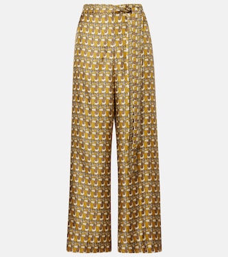 Printed silk wide-leg pants | 'S Max Mara