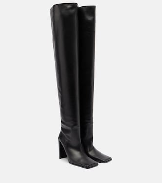 90 leather over-the-knee boots | Alaïa