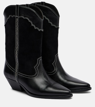Duerte 40 leather and suede cowboy boots | Isabel Marant