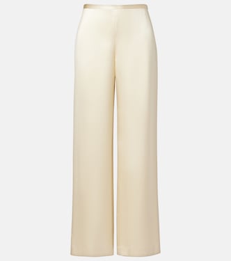 Silk satin straight pants | The Row
