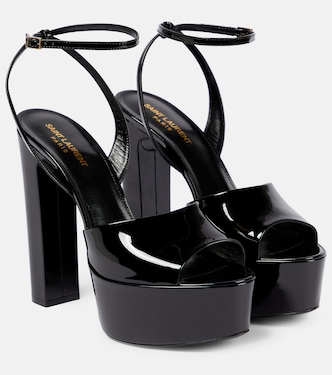 Jodie 145 patent leather platform sandals | Saint Laurent