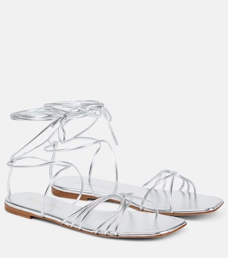 Sylvie metallic leather sandals | Gianvito Rossi